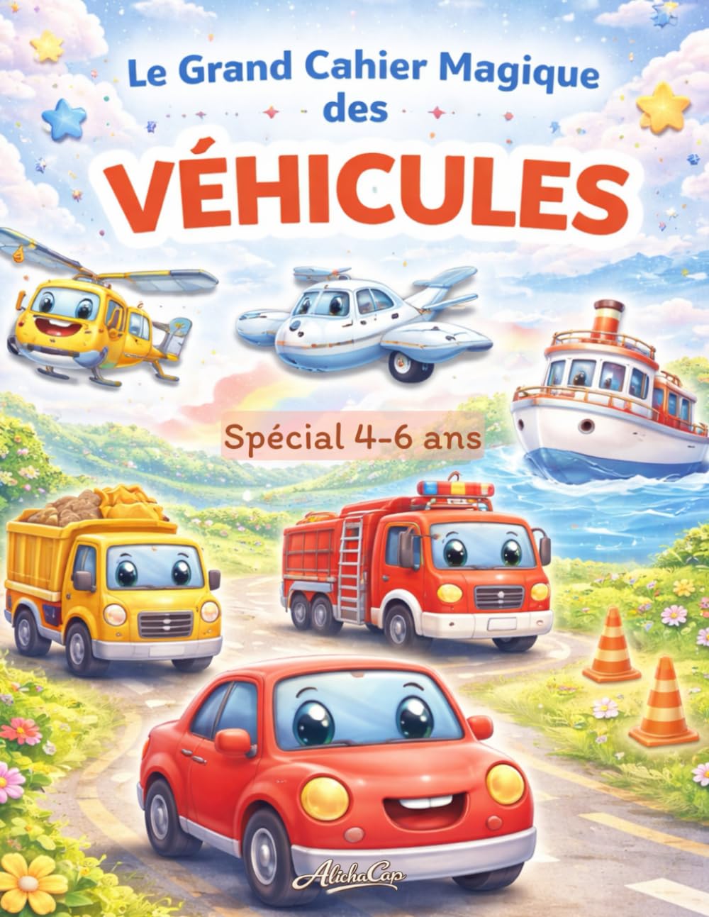 Le grand cahier magique des véhicules: Spécial 4-6 ans (Les grands cahiers magiques, spécial 4-6 ans)