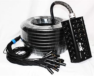 Prox XC-SB244XLR150 150' 24 XLR-F Input to 4 XLR-M Return Stage Box Snake