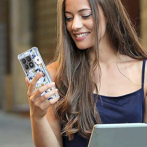 Miniatura 5 de OEURVQO Funda transparente para OnePlus 10 Pro, transparente, colorida, delgada, suave, TPU a prueba de golpes, antiarañazos, funda protectora para