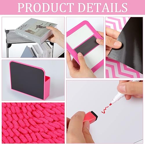 Miniatura 4 de Colarr Organizador de casillero y kit de decoración de 17 piezas de artículos esenciales para el regreso a clases, incluye papel tapiz magnético,