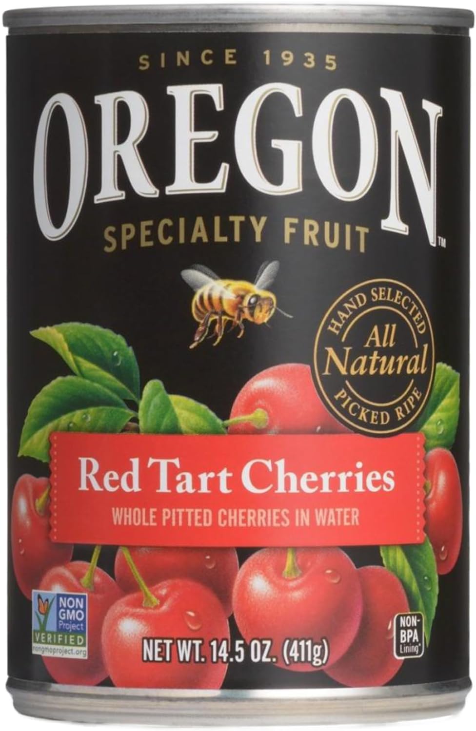 Oregon Fruit Pie Cherries Red Tart, 14.5-Ounce (Pack of 4)