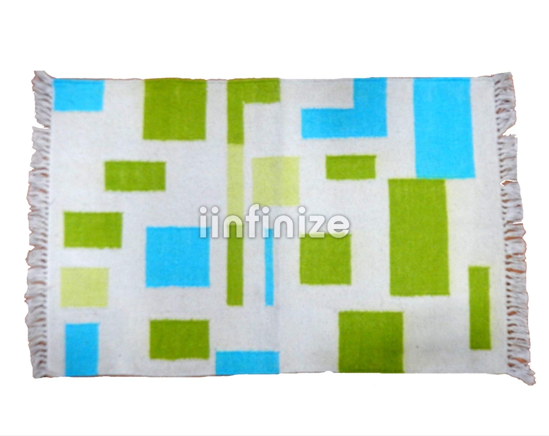 Tapis ethnique salon réversible coton décoration intérieur bohème