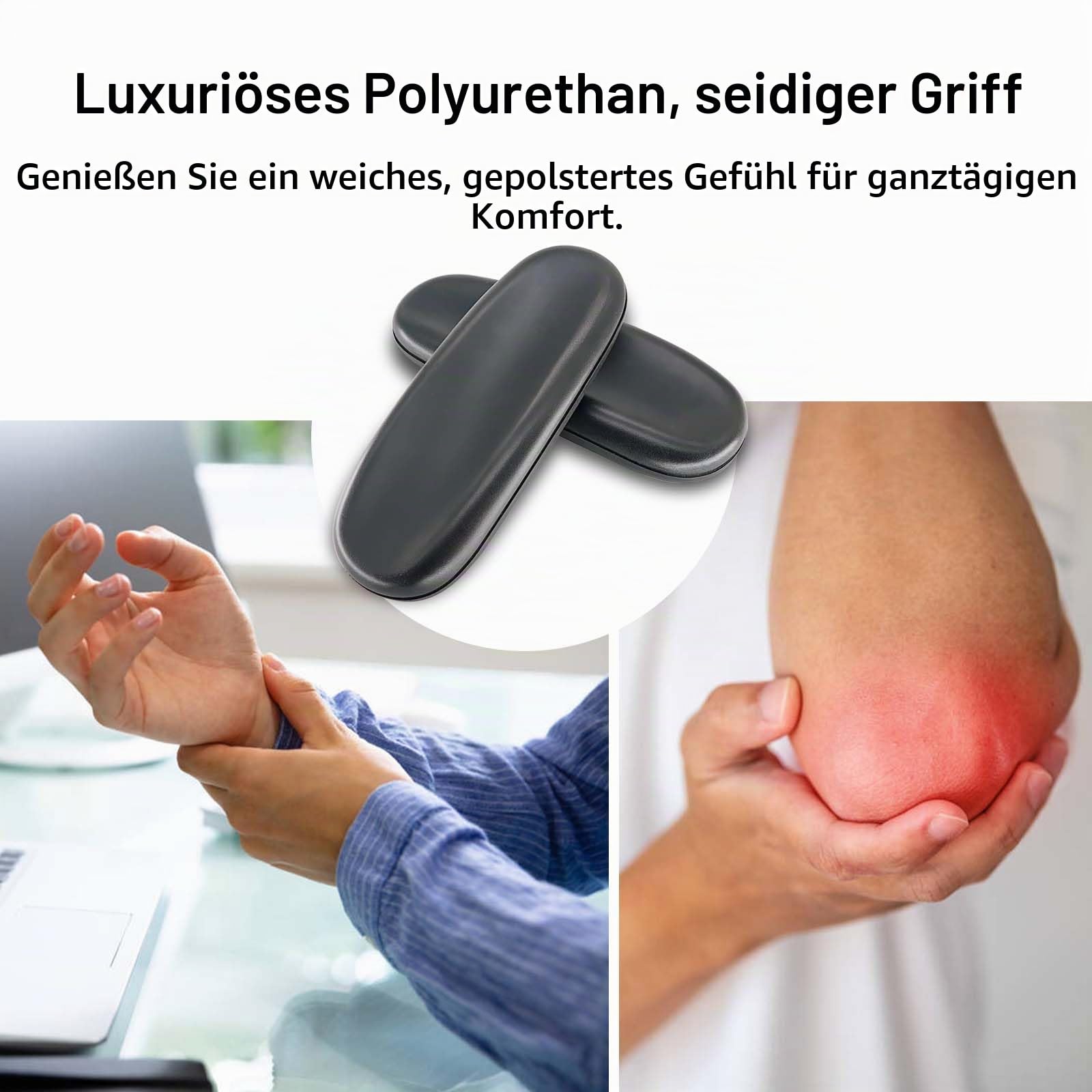 Armpolsterkappen für Sihoo M18 Stuhl - Ergonomischer Bürostuhl-Armlehnenersatz, bequem und langlebig