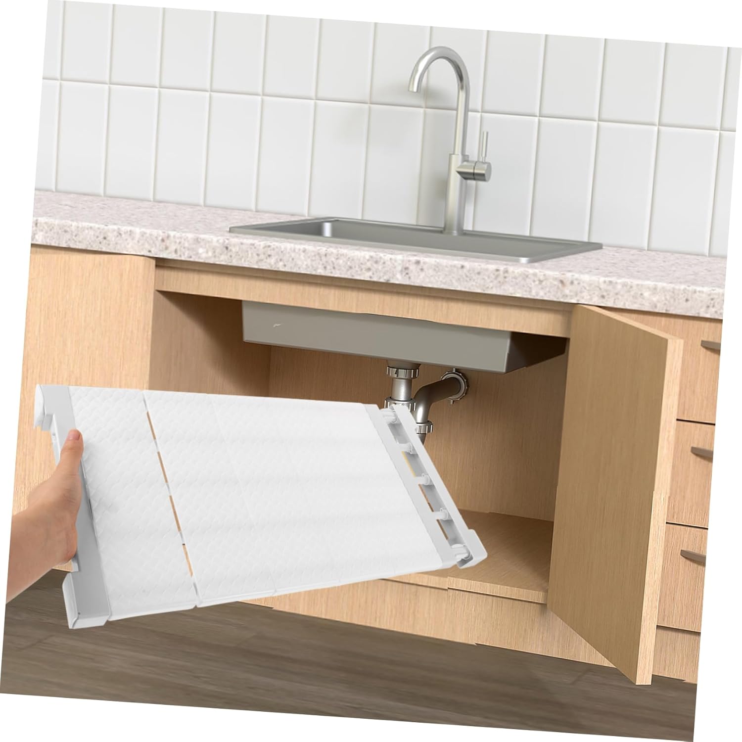 Cabilock Adjustable Closet Shelf Divider Expandable Storage Rack Organizer for Bedroom Bathroom Kitchen Fits Depth Space-Saving