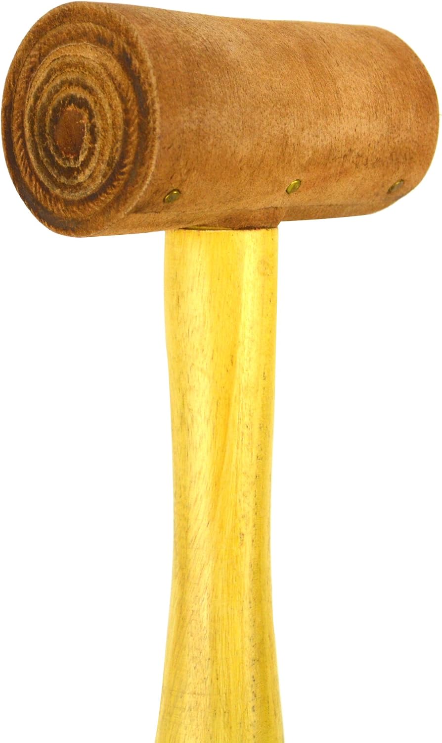 1-1/2" Extra Soft Non-Coated Natural Rawhide Mallet Non-Marring Jewelry Tooling Hammer