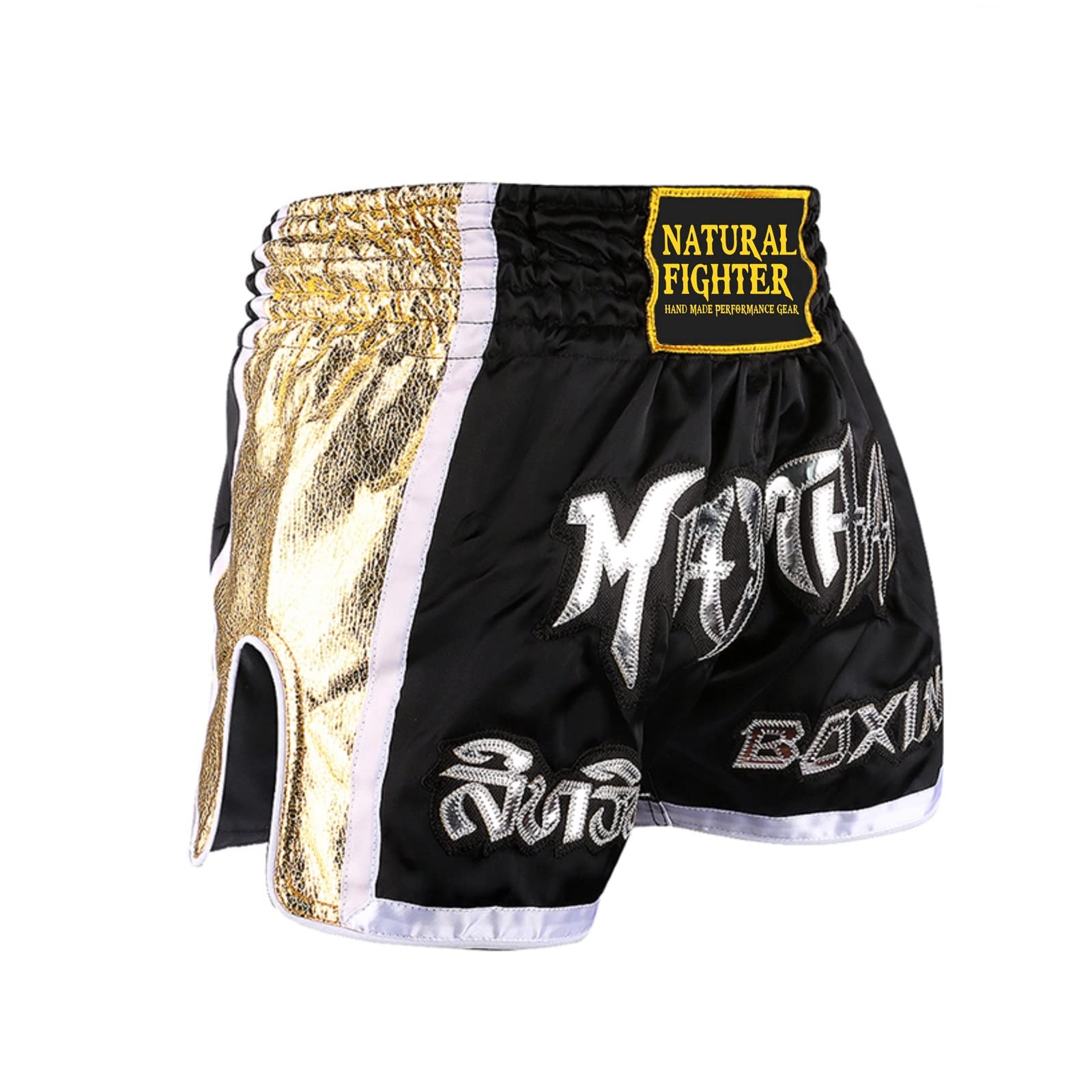 Muay Thai Shorts Pantaloncini Satinati per Thai Boxe Kick Boxing MMA Sanda Vale tudo