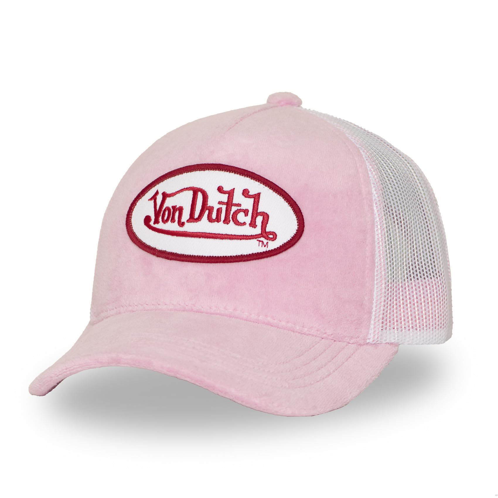 Von Dutch Kylie Women's Cap, Trucker Cap, Adjustable by Snapback, Pink/White/Red, One Size