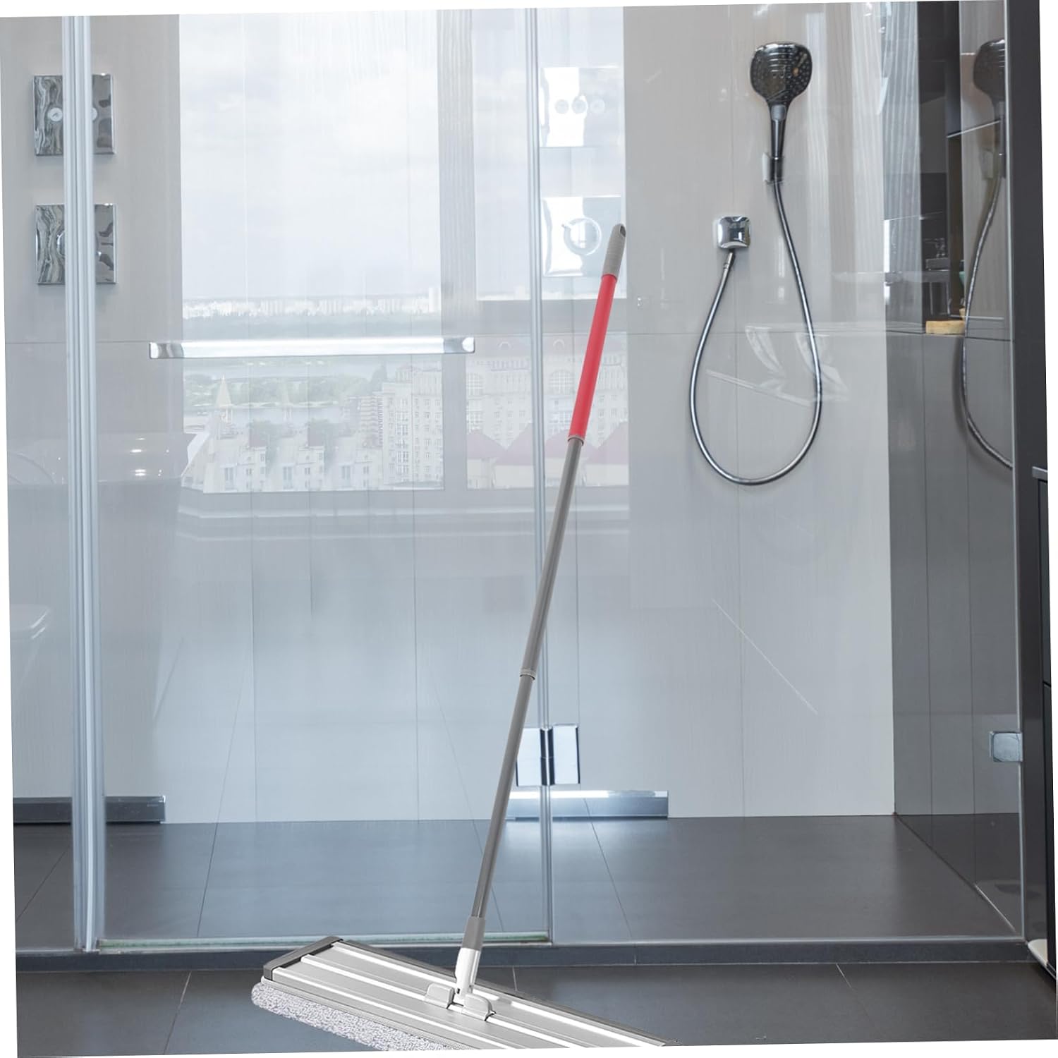 FOMIYES Mop Handle Replacement for Compatible Mop Rod Iron Construction Ergonomic Grip for Easy Floor Cleaning and Lightweight Design for Home and Commercial Use