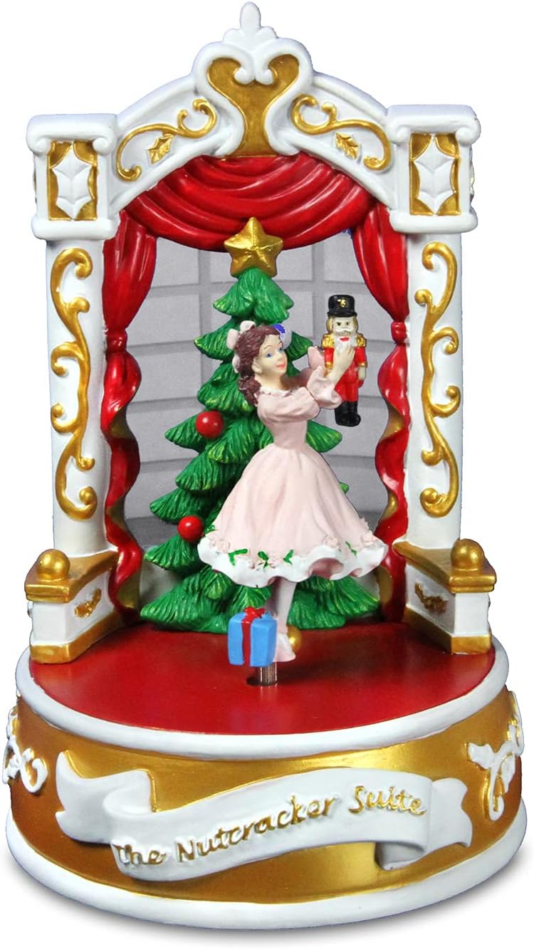 Clara And The Nutcracker Suite Musical - 18 Note Wind-Up Plays Classic Tune by SAN FRANCISCO MUSIC BOX