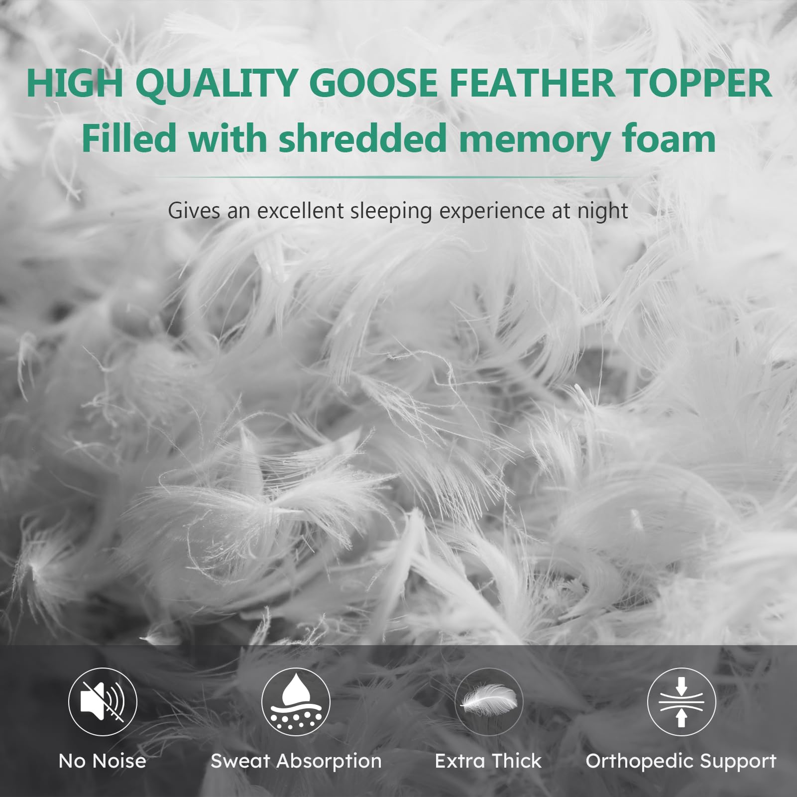 Snapklik.com : WhatsBedding 5 Inch Memory Foam Mattress Topper Queen ...