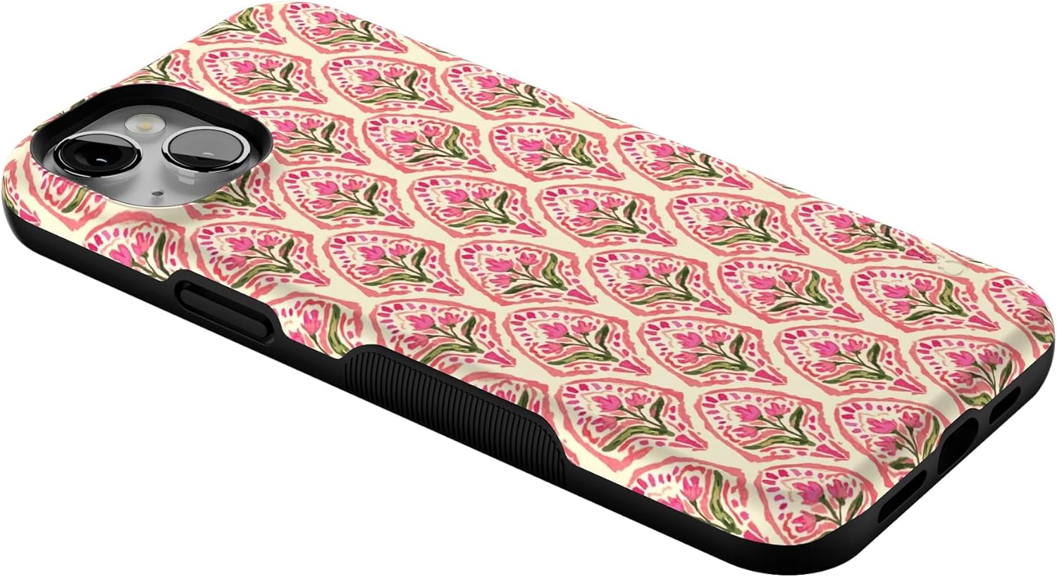 Casely iPhone 14 Plus Case | Tulip Tapestry | Jenna Palek x Casely | Bold Protective Design | Compatible with MagSafe