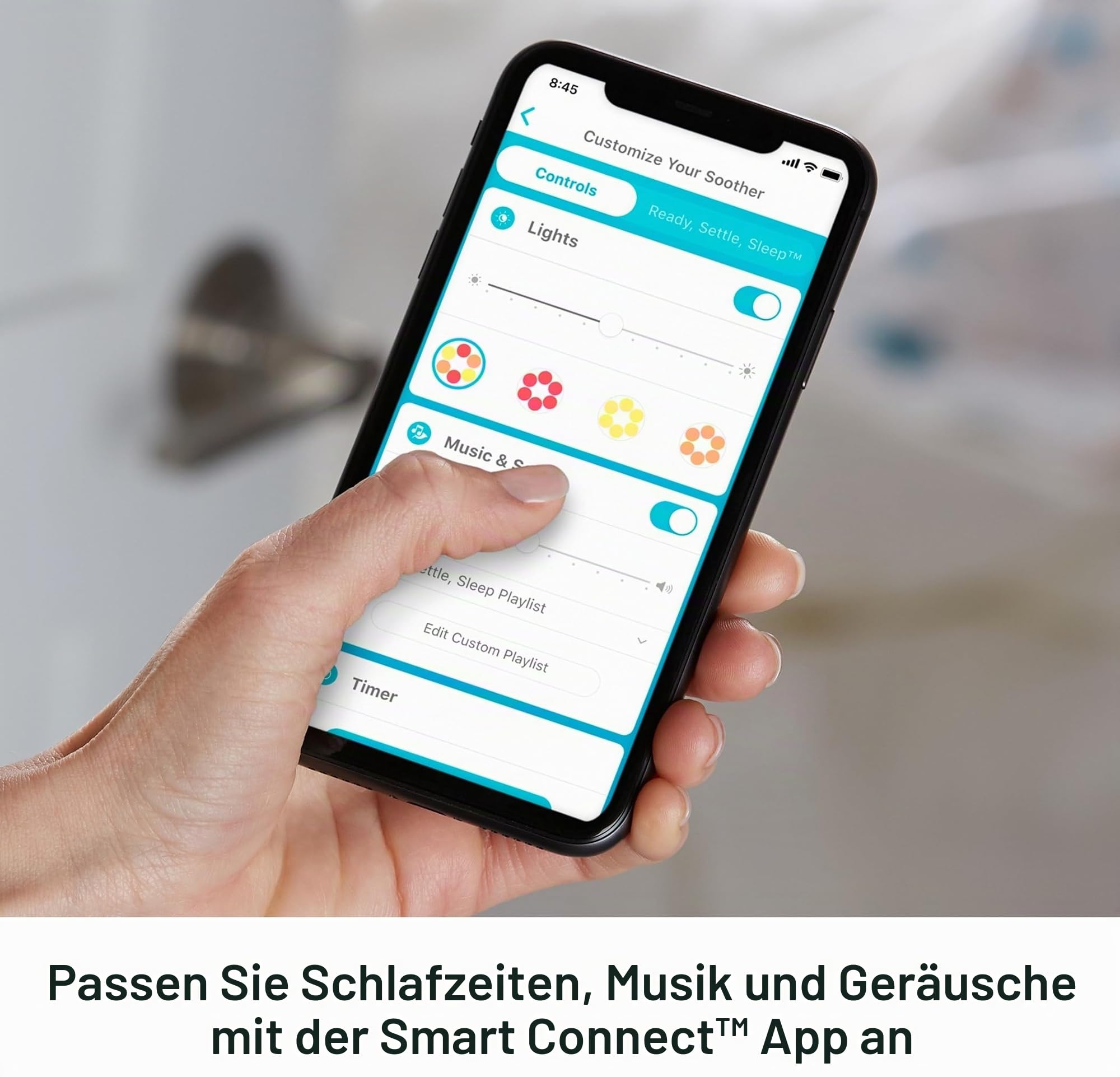 Fisher-Price GMN58 - Traumhäschen Schlafbegleiter, Plüschspielzeug mit Musik für Kleinkinder, mit Schlaftraining, Lichtern und Geräuschen, Babyspielzeug ab 18 Monaten