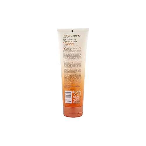 Miniatura 2 de Giovanni 2chic acondicionador ultra volumen 85 oz para cabello fino fino mantequilla de papaya y mandarina construye volumen rellena y espesa el
