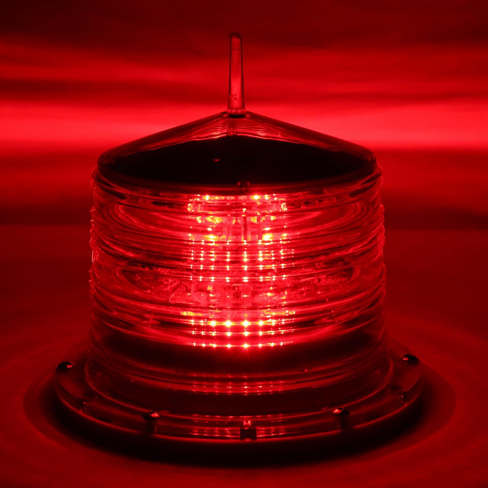 Solar Power Beacon Light LED blinkende schwimmende Lampe IP68 wasserdicht für Marineschiff Boot