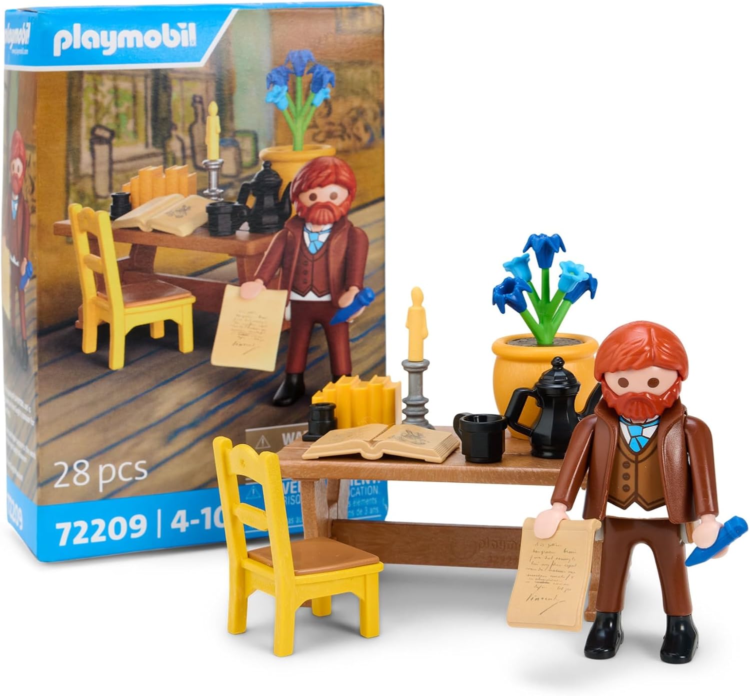 PLAYMOBIL 72209 Vincent's Letters Van Gogh Painting Painter Historical Toy Figure