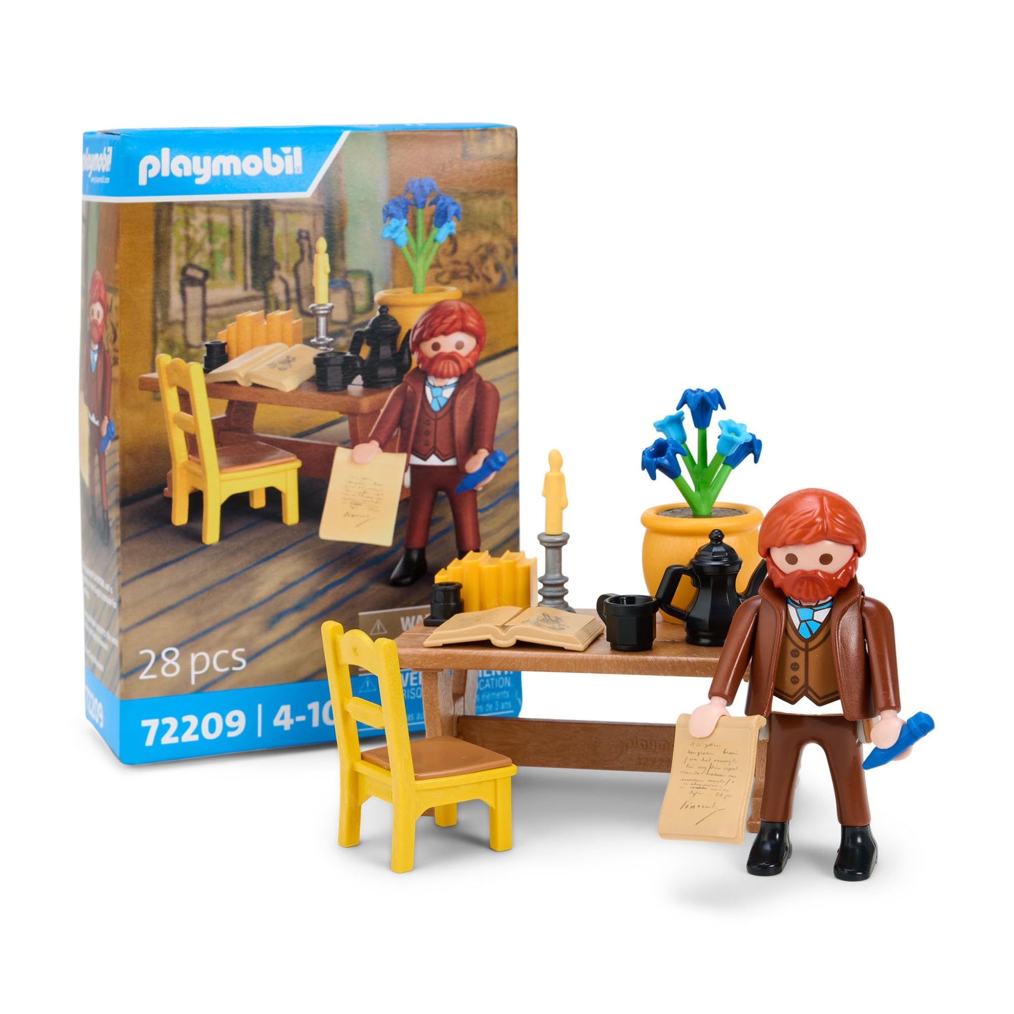 PLAYMOBIL 72209 Vincent's Letters Van Gogh Painting Painter Historical Toy Figure