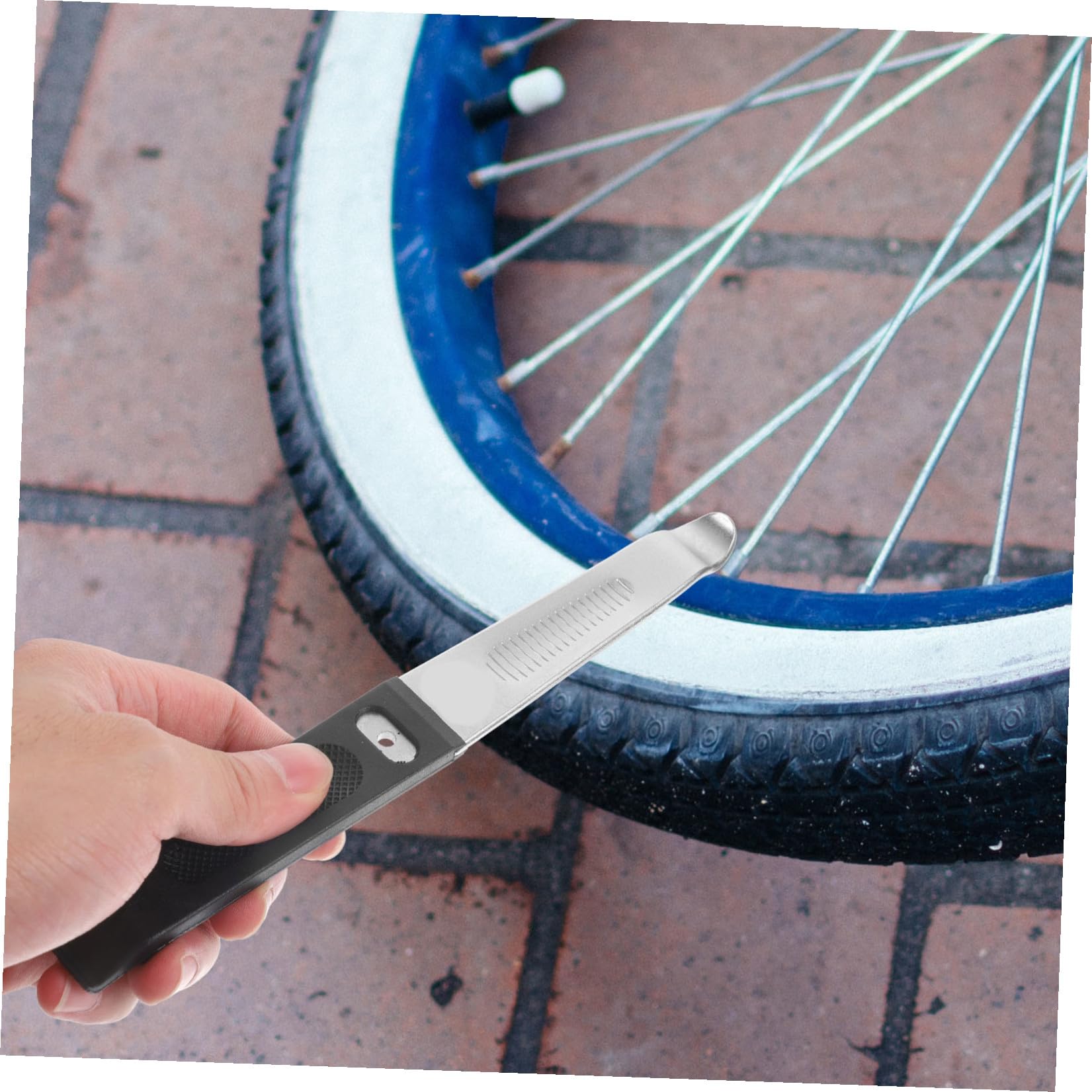 Hemobllo Outdoor Fahrrad Reifenheber Stahl Reifenwechsel und Reparaturwerkzeug für Fahrräder Leicht Tragbar Ergonomisch und Einfach zu Bedienen