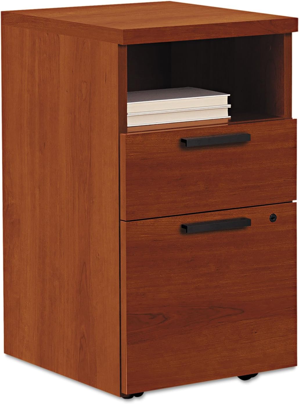 Hon 105109Co Shelf/Box/File Mobile Pedestal For 10500/10700 Shells, 28" High, Cognac