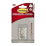 Command Small Hook "Time" Brushed Nickel, 1 Hook 2 Small Tabs, 450 g