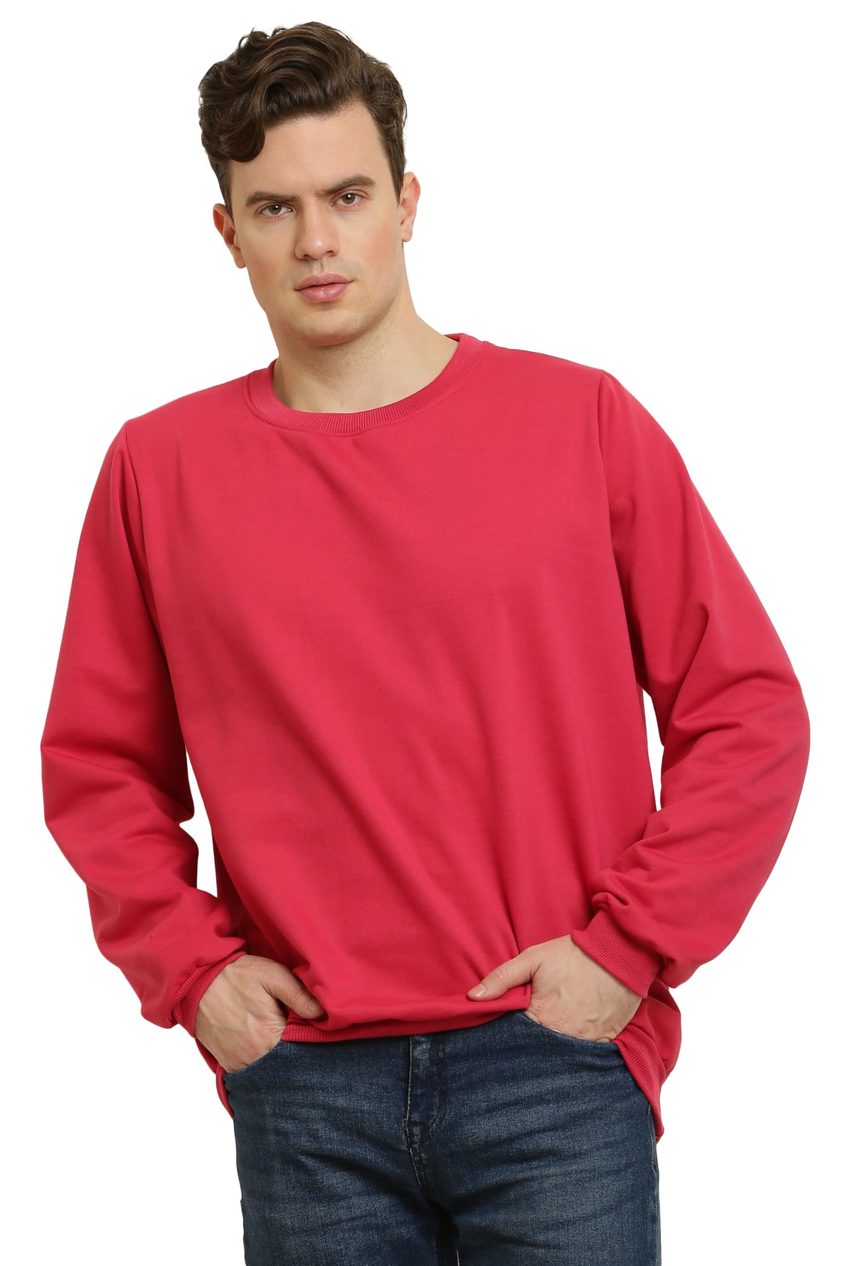 Elegance Men Sweatshirts || Full Sleeves Round Neck Sweatshirts || 3XL to 10XL || Plus Size || (11 Colours)-picture-13