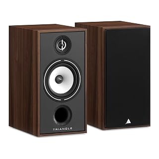 triangle - Hi-Fi Borea BR04 - Bookshelf Speaker - Power handling 110W - Output 91 dB/W/m - Surround Compatible for Home Cinema - 220 x 425 x 314 mm - Chestnut (Pair) - Amazon product rated Grade A