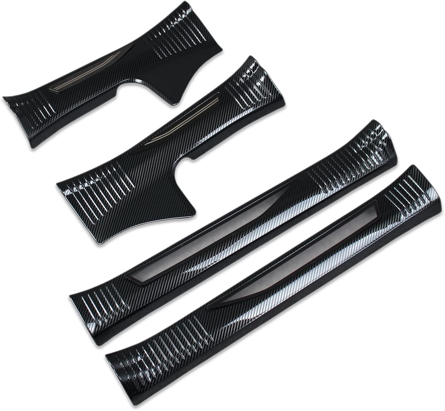 Beautost for Lexus NX 250/350/350 F Sport 2022 2023 2024 2025 2026 Inside Door Sill Scuff Plate Guard Cover Trims (Silver)