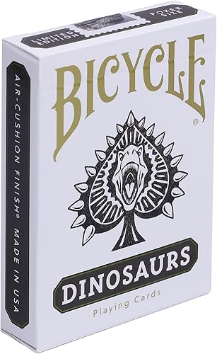 Cartas de juego de bicicleta de dinosaurios baraja de edición limitada para niños y adultos, juegos de dinosaurios únicos, cartas de póquer