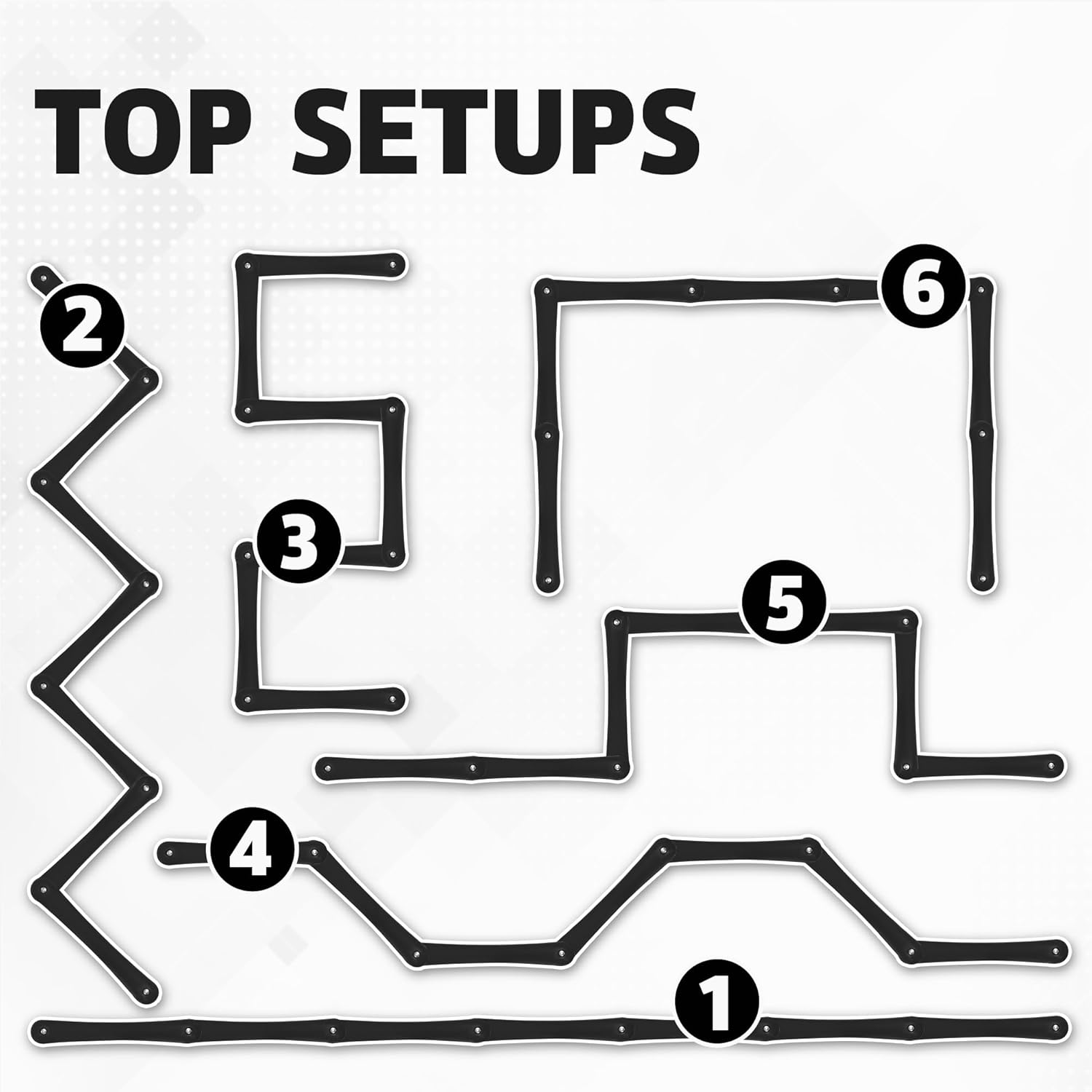 ACE HOCKEY The Snake Trainer - Lightweight Stickhandling Training Tool - Hockey Training Equipment for Puck Control, Reaction Time and Coordination - Portable, Durable and Adjustable