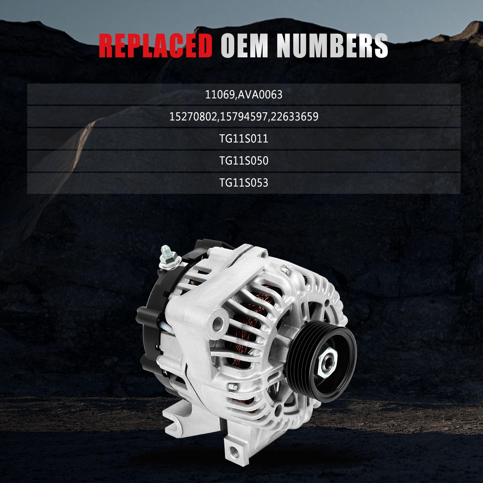 Alternator Rebuild Kit for 2004-2008 Malibu 2.2, 2006-2007 Ion 2.4L