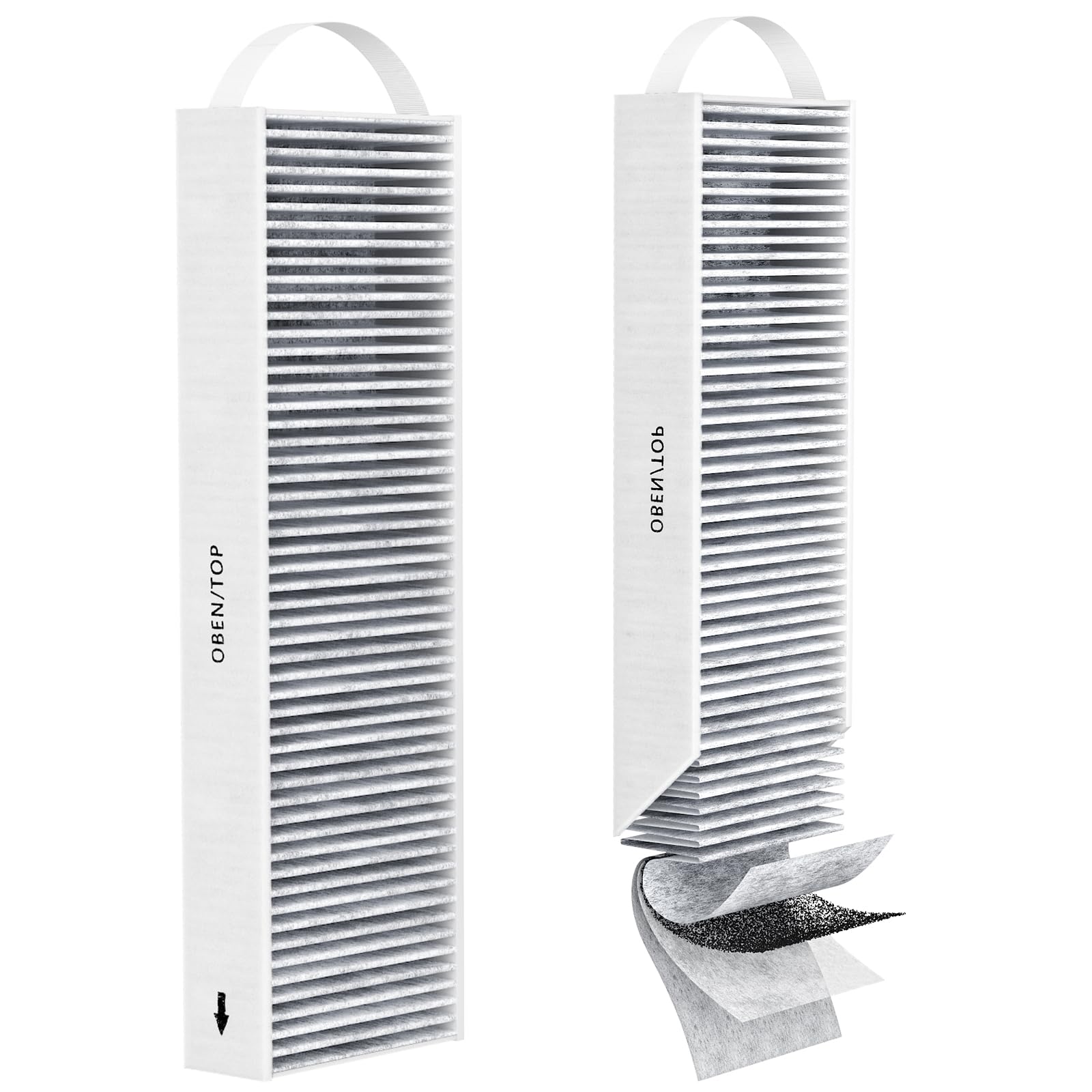 2 Aktivkohlefilter Kompatibel mit Bora Pure PUAKF, Umluftkochfeld PURU oder PUXU Ersatzfilter Zubehör, 5-Lagen-Filter Ersatz für Bora Filter