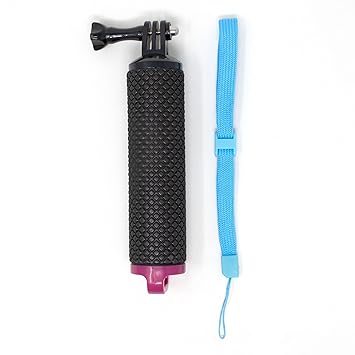 Action Pro Floating Bobber Hand Grip Handle Monopod Screw with Strap Compatible with All GoPro SJCAM Yi Eken 4k Action Camera (Purple)