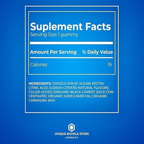 Miniatura 4 de Unique Bundle Store Gomitas de vinagre de sidra de manzana de 500 mg 60 unidades, gomitas ACV con sabor natural a manzana, gomitas de bienestar