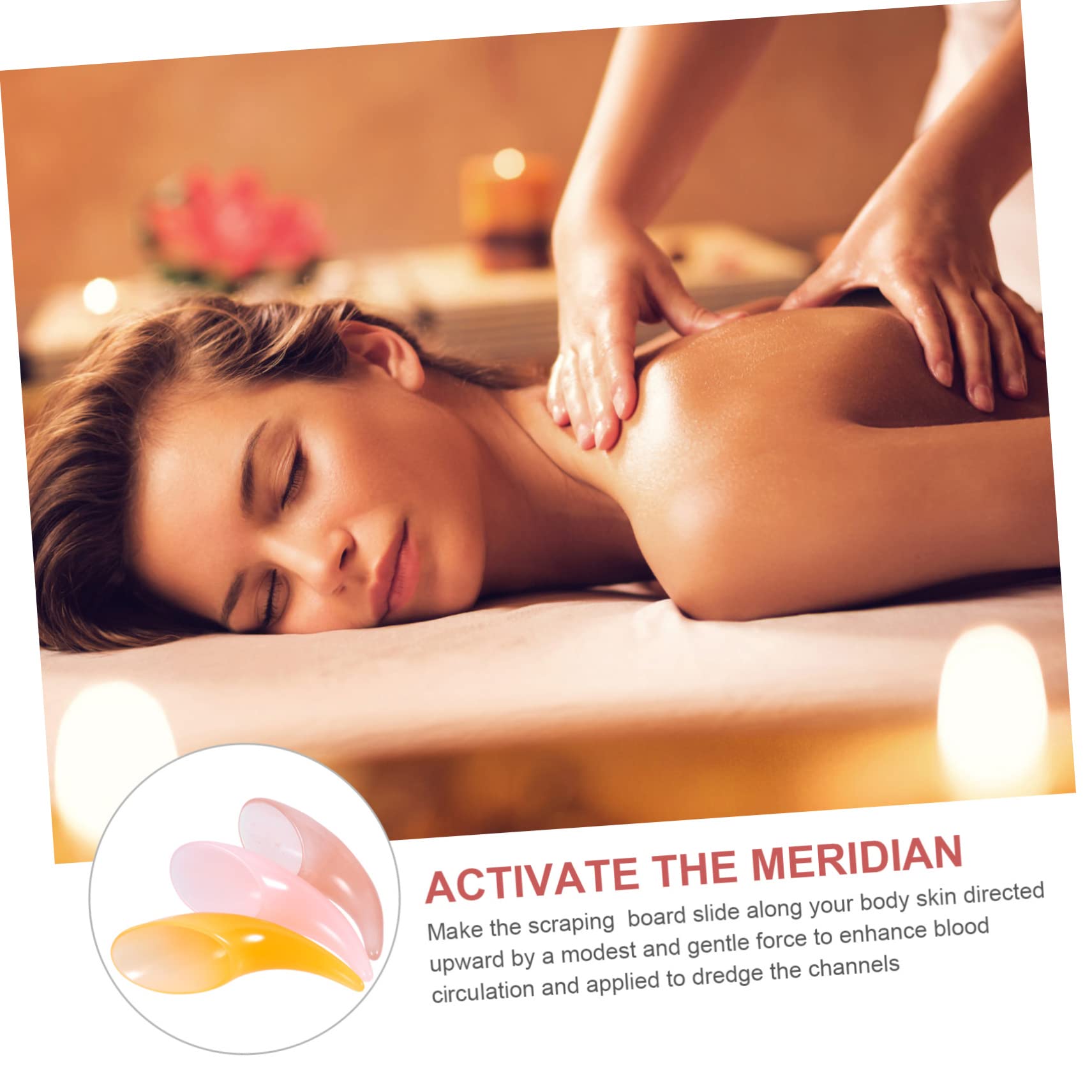 Healvian 9pezzi Piastre Resina Per Massaggio Gua Sha Strumenti Professionali Per Raschiatura Del Corpo e Del Viso Per Rilassamento e Benessere