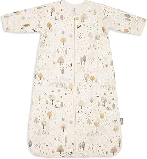 Jollein sleeping bag baby - 70 cm - Tiny Park - cotton - 2.5 to 3.5 ToG - removable sleeves - Oeko-Tex certified - baby sleeping bag - also for spring and autumn