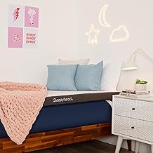 Sleepyhead Gel Infused Mattress Topper Full, Thick, Cooling Memory Foam Mattress Topper, Washable Cover, College Housing Essential, 3'' Gel Mattress Pad, 53x75 inches
