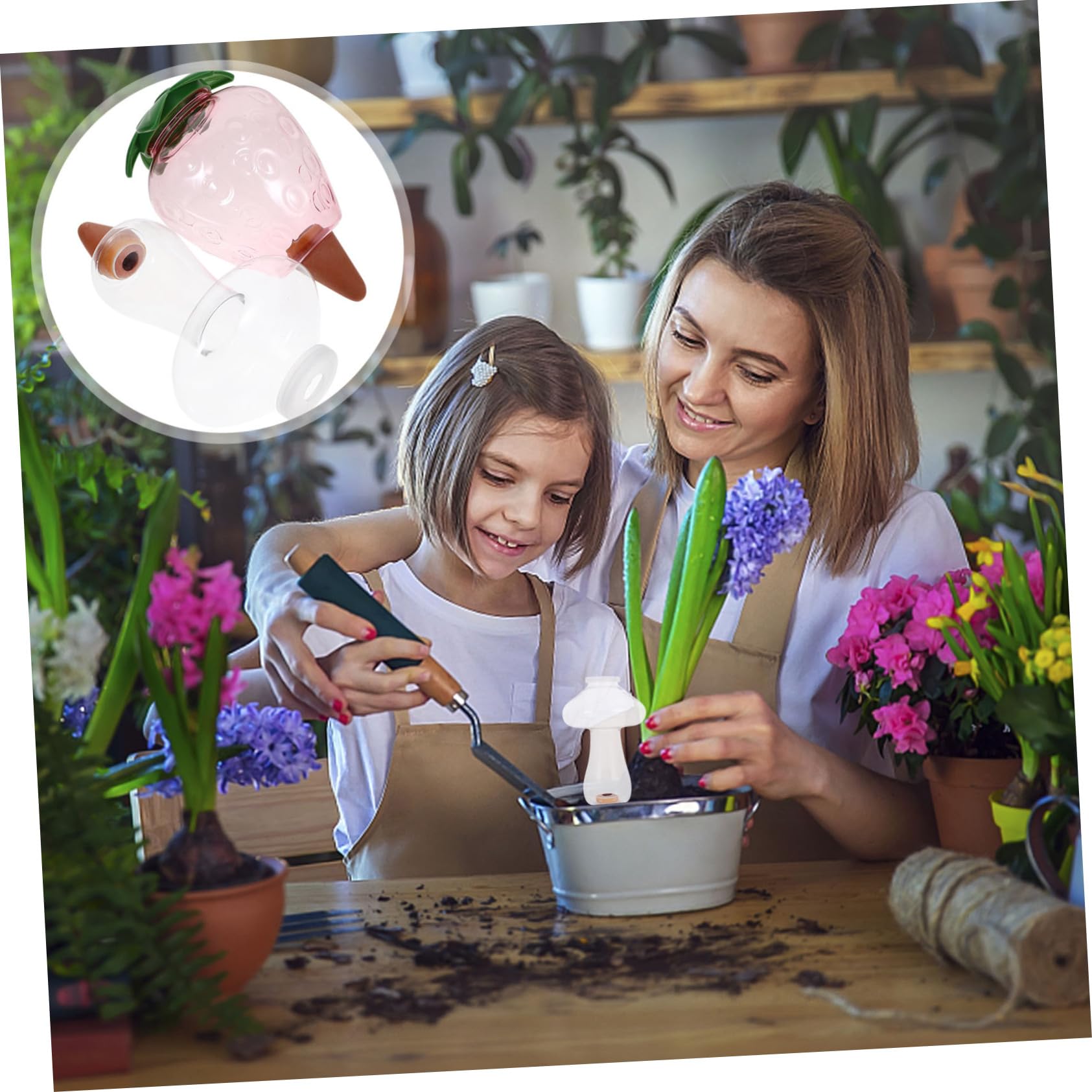 UKCOCO 4 Ensembles Dispositif Arrosage Automatique Outils Arrosage pour Plantes Système De Distribution Eau Créatif pour Plantes Pot Goutteurs pour Intérieur Et Extérieur 2 Pièces * 4