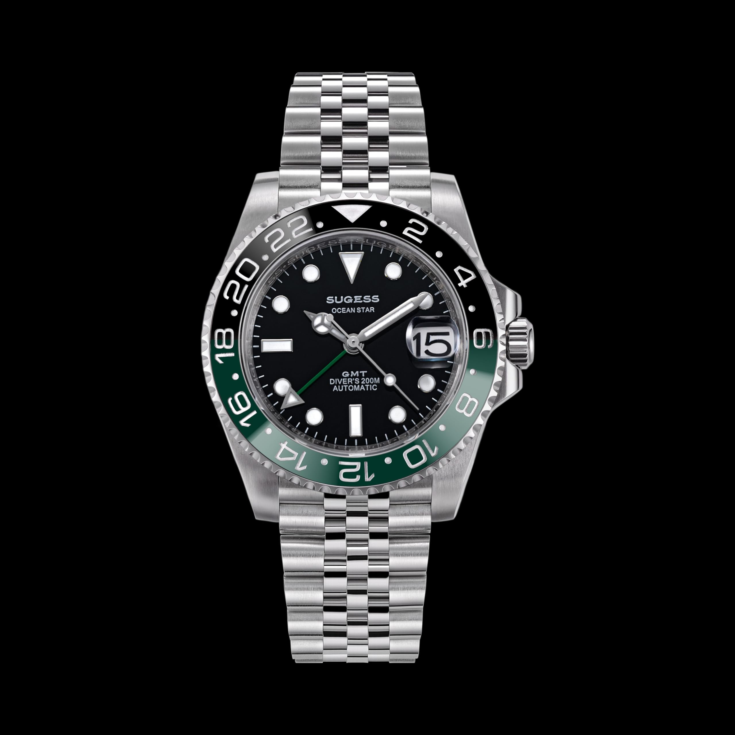 Sugess Ocean Star GMT Diver's S420-2.SP mechanische Herrenuhr, Saphirglas, 200 m