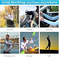 Vista 7 de Mangas de compresión de protección solar para hombres y mujeres, mangas de compresión para fútbol, golf y voleibol