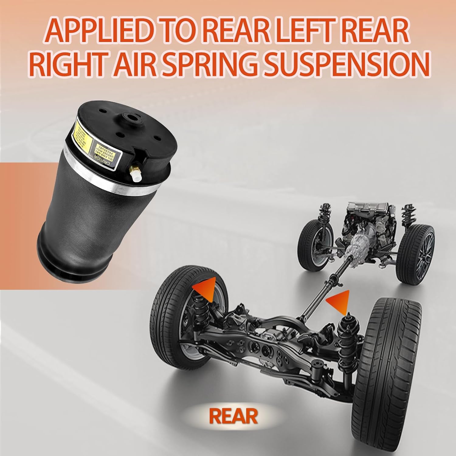 Air Suspension Spring Bag Rear Compatible with Benz GL320 GL550 GLE350 GLE400 GLS450 GLS550 ML250 ML500 Benz GL63 GLE43 GLE63 GLS63 ML63 AMG, 1663200325 1643201025