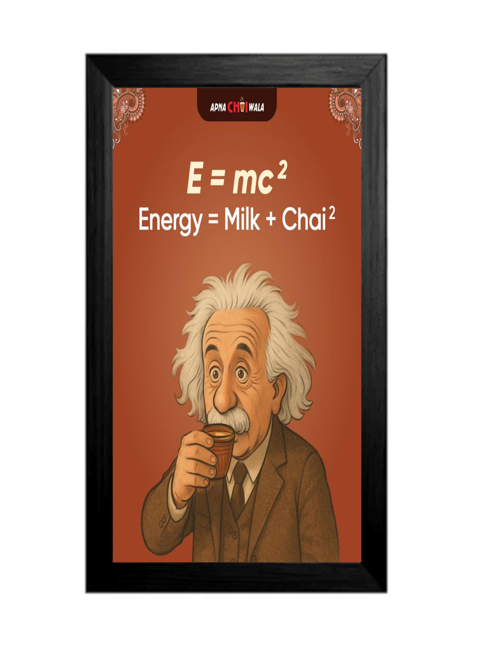 MELWISHER Wall Decor Frame (E=MC2) Framed Wall Art Print Framed Wall Art Poster, Wall Decor Frame, Ready to Hang Art Poster for Home, Office, Bedroom-image-25