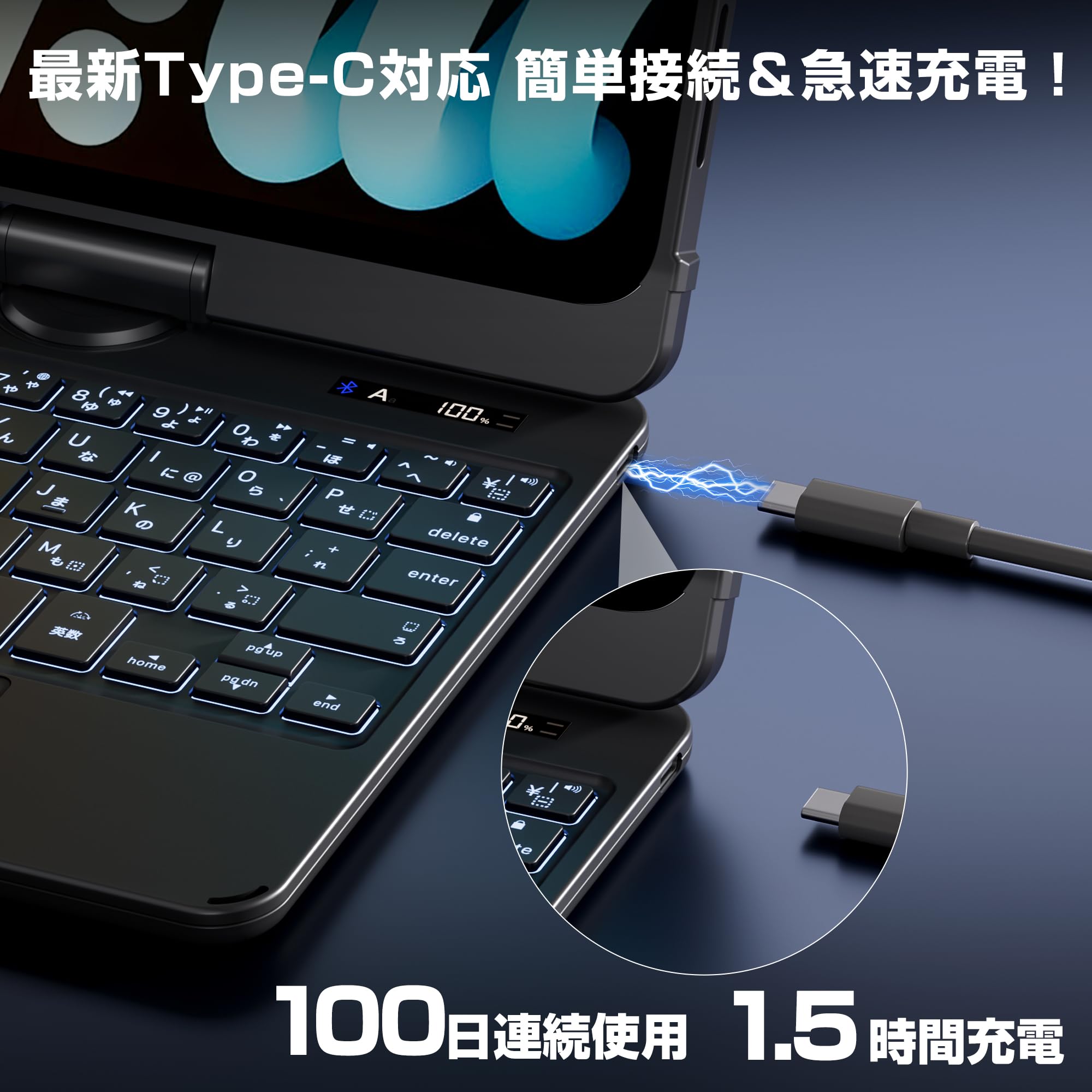 Amazon.co.jp: Sencela iPad用キーボード付きケース iPad mini (第7