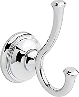 Delta Cassidy 79735 Double Towel Hook Polished Chrome - Durable Bathroom Hardware Accessory