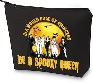 Gothic Queen Cosmetic Makeup Bag Horrible Queen Fans Gifts In A World Full Of Princess Be A Spooky Queen Goth Zipper Pouch For Women Girls, Be Spooky Queen, Fit