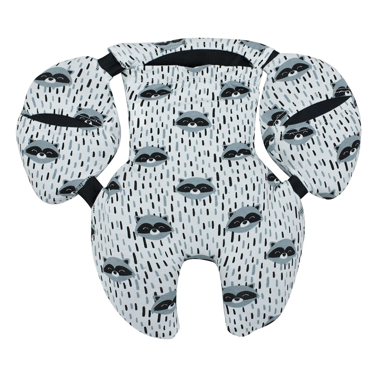 JYOKO KIDS Funda de algodón para silla de coche compatible con Maxi Cosi Recaro Zero, I-Size y Funda de algodón para reductor talla 0 (Raccoon)