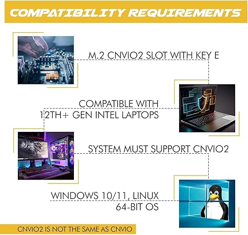 Miniatura 4 de Adaptador para juegos Intel AX1690i Killer Series WiFi 6E  Tarjeta WiFi CNVio2 M.2  WiFi de alta velocidad de 3.0 Gbps para PC  Bluetooth 5.3