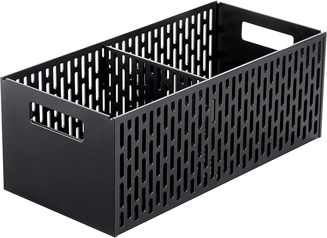 YAMAZAKI home 5021 kosz na warzywa owoce, jeden rozmiar, czarny