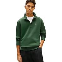 Tommy Jeans Uomo Felpa con Cerniera Fleece con Collo a Lupetto