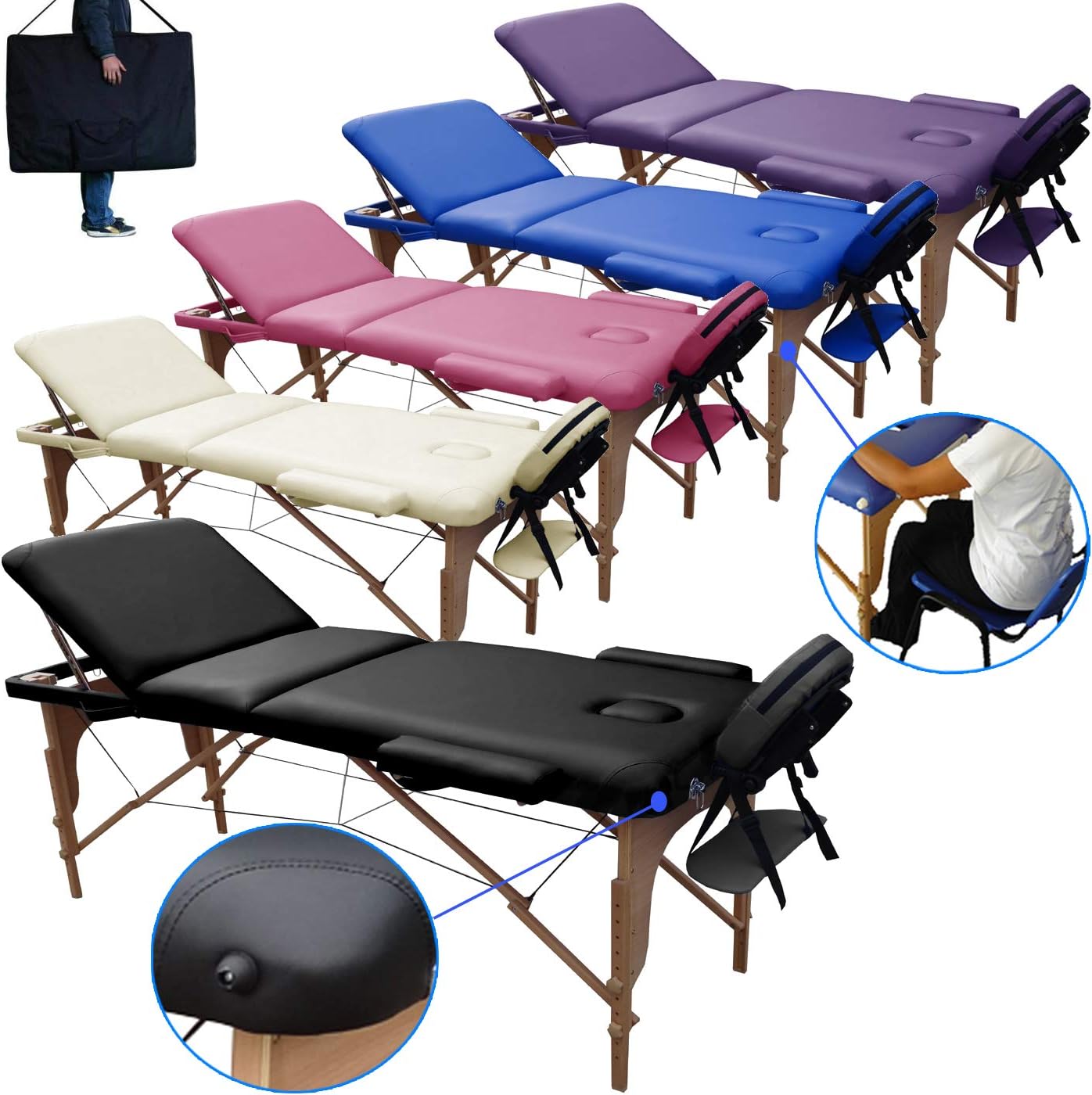 lettini da massaggio con pesi leggeri