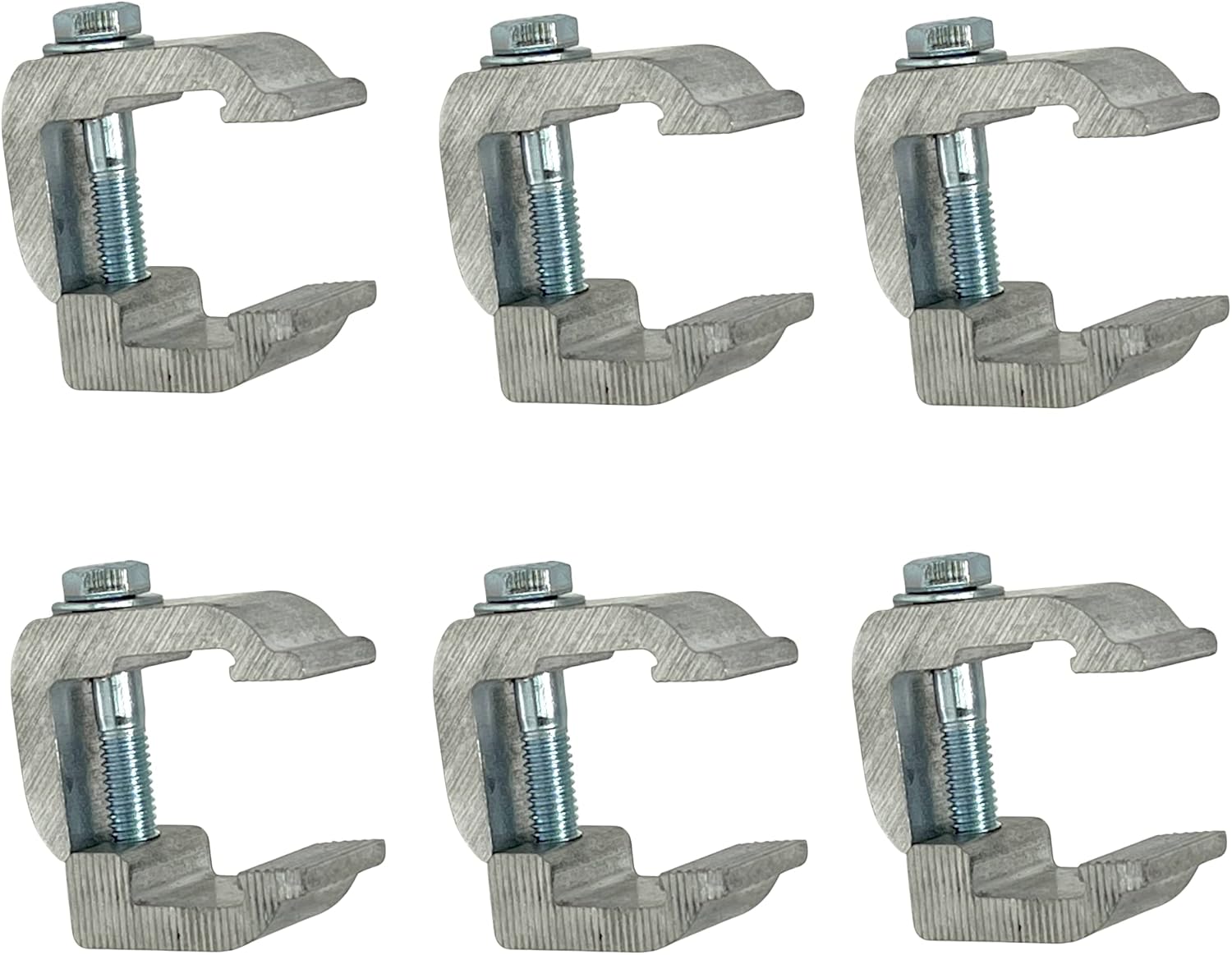 G-16 Pinch Clamps for Inside Mount Tonneau Covers (6 Pack). Made in USA with Structural Aluminum. Roll Up, Hard, Soft Covers and Tops on Pickup Trucks