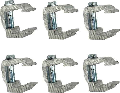 GCi STRONGER BY DESIGN G-16 - Abrazaderas para cubiertas tonneau de montaje interior (paquete de 6). Hechas con aluminio estructural. Cubiertas